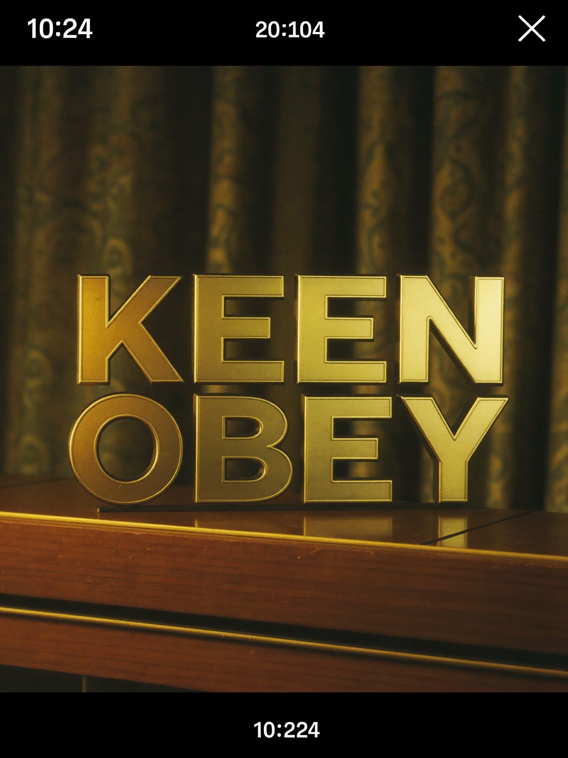 Metallic KEEN OBEY artwork